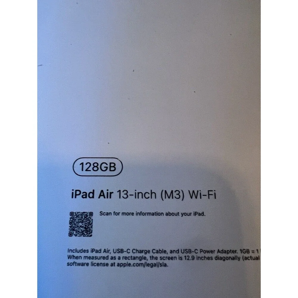 Apple iPad Air M3 11-inch 128GB Space Gray, EMPTY BOX ONLY